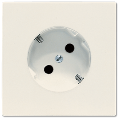 Jung LS520-45 Schutzkontakt-Steckdose 45°, 16 A 250 V ~, Duroplast, Serie LS, weiß