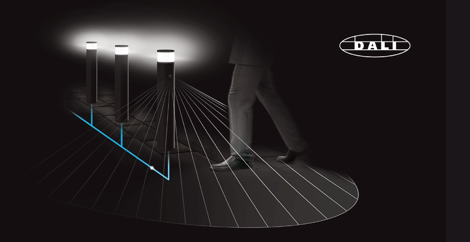 B-Ware - ESYLUX EL10820946 Pollerleuchte ALVA graphitgrau, 810lm, 4100 K, Bewegungsmelder, DALI, Seeluftbeständig