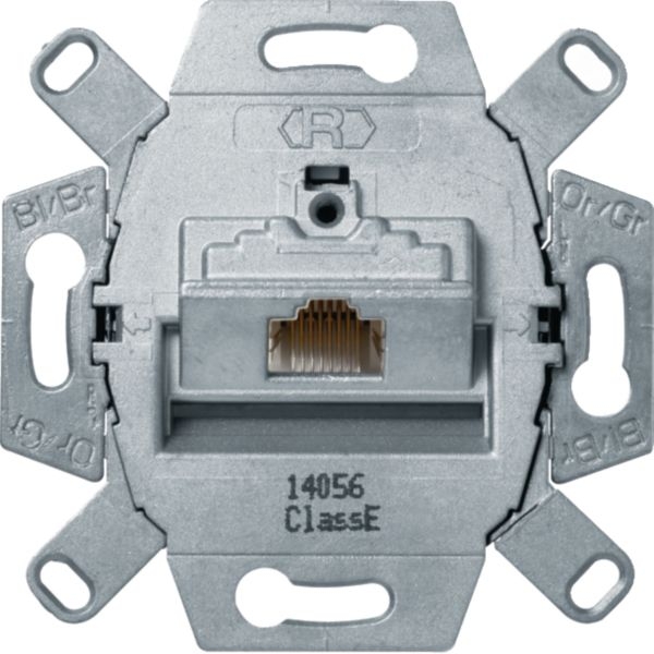 Hager WDF410766 UAE-Steckdose 1-fach 8-polig geschirmt Cat.6 Class E, Unterputz