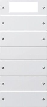 Gira 219503 Wippenset 5-fach Plus (2+3), System 55, reinweiß glänzend(lackiert)