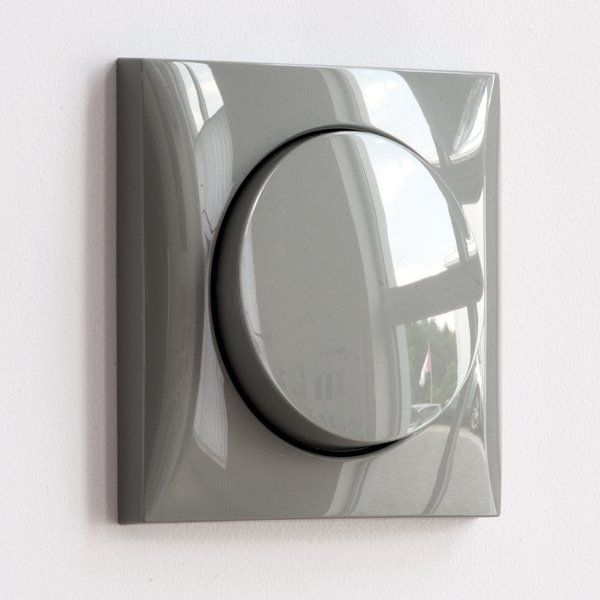 Berker 936562507 Wechselschalter, Integro Flow/Pure, grau glänzend