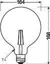 Ledvance 4058075808980 Vintage 1906® LED GLOBE 28, 300 °, 2,5 W, 824, 220 lm, E27, nicht dimmbar