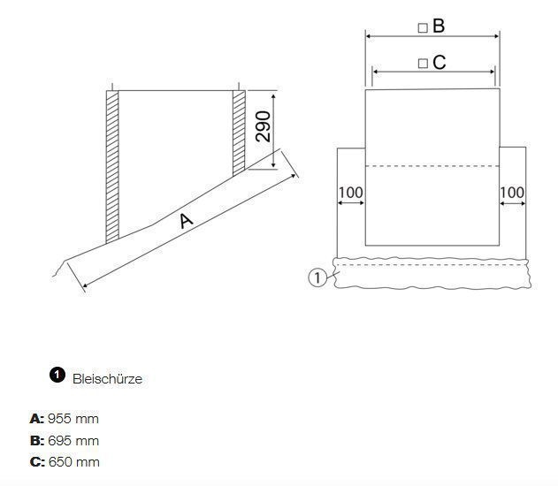 Maico SDS 40 Flachdachsockel zur Montage von Dachventilatoren auf Ziegeldächern, serienmäßige Ausführung bis 30° Dachneigung, DN 400