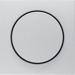 Berker 11371404 Zentralstück mit Regulierknopf für Drehdimmer, S.1/B.3/B.7, alu matt