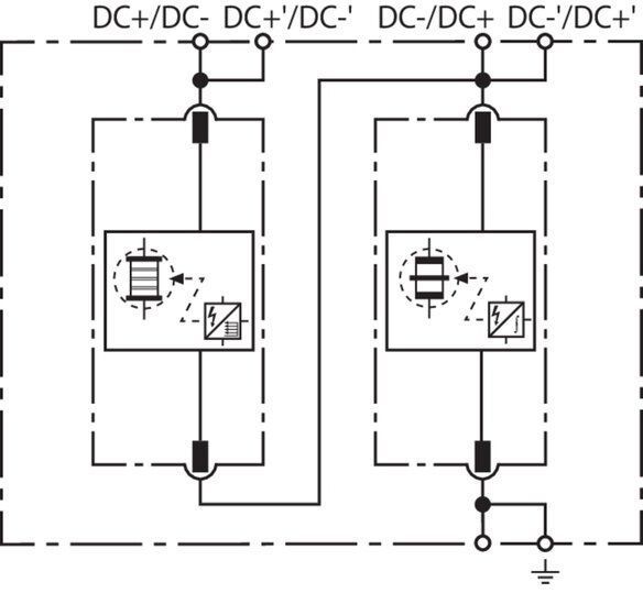 Dehn + Söhne 971221 Koordinierter Blitzstromableiter Typ 1 DEHNsecure M für DC-Stromkreise