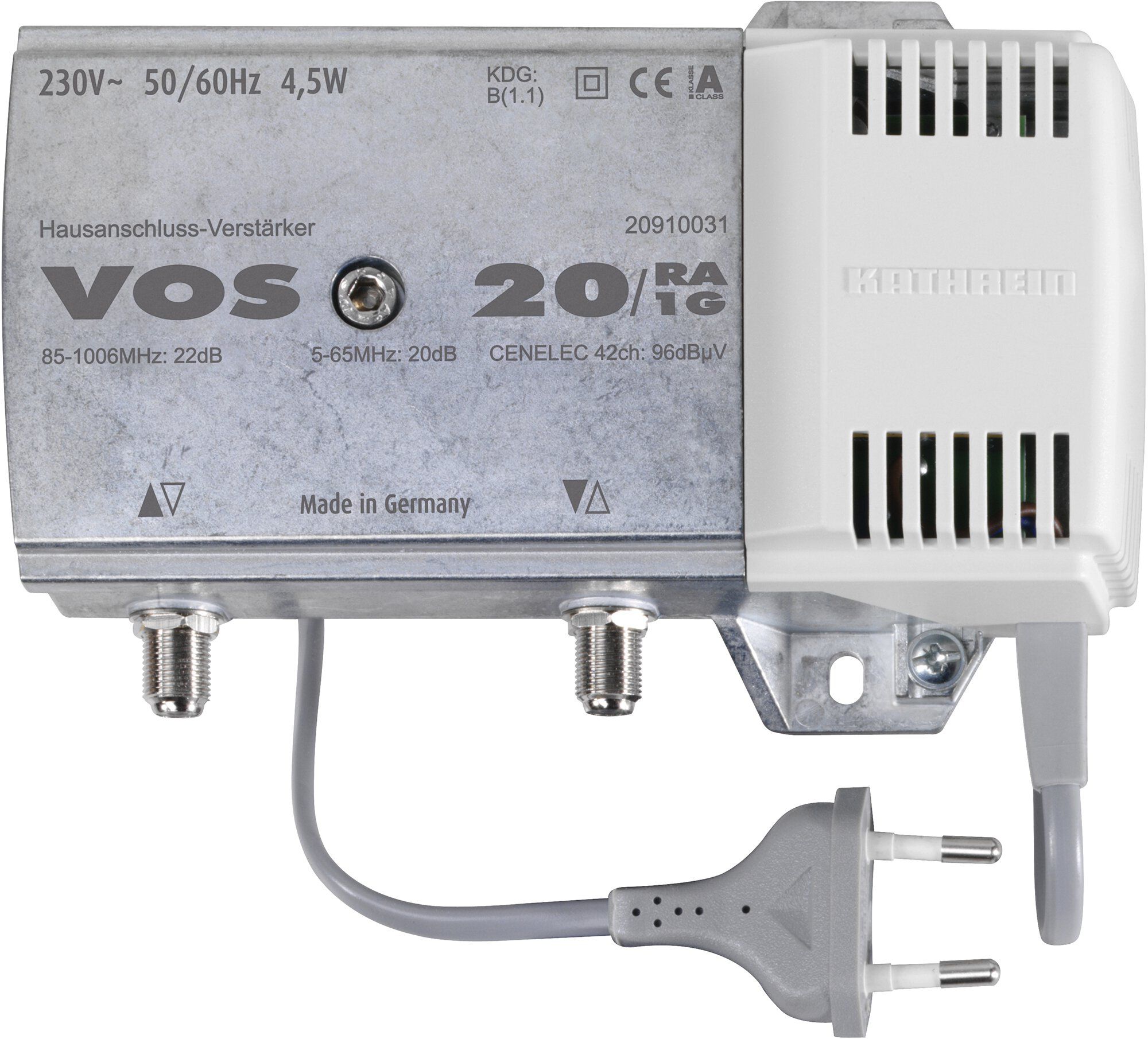 Kathrein VOS 20/RA-1G Hausanschluss Verstärker aktiv 22dB