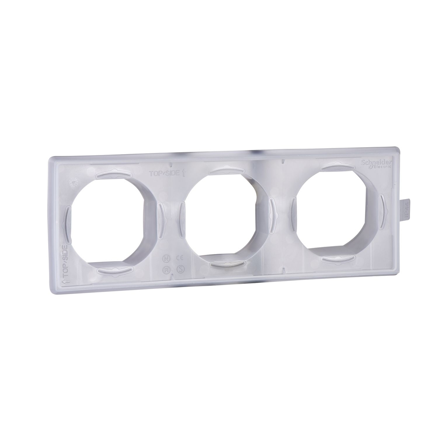 Elso WDE002499 Dichtungsflansch 3-fach für IP44, Exxact, transparent