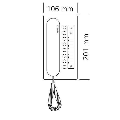 Siedle BTC 850-02 W Haustelefon Comfort, weiß