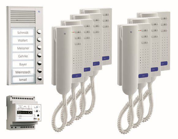 TCS PPA07-EN/02 Sprechanlagen-Set Aufputz für 7 WE