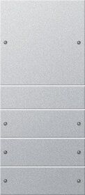 Gira 218426 Wippenset 4-fach (1+3), System 55, Farbe alu(lackiert)