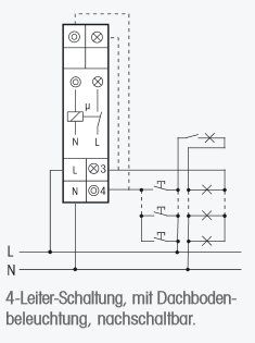 Eltako TLZ 12-8  Treppenlicht-Zeitschalter 230V/16A, geräuschlos