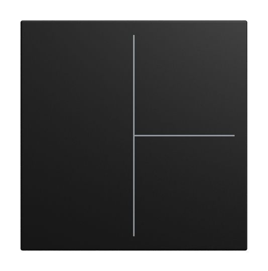 Busch-Jaeger LFW/A.3.55.11-915 Abdeckung 3-fach für Keypad 1- bis 4-fach, Busch-Trevion, Busch-balance SI, KNX, schwarz matt