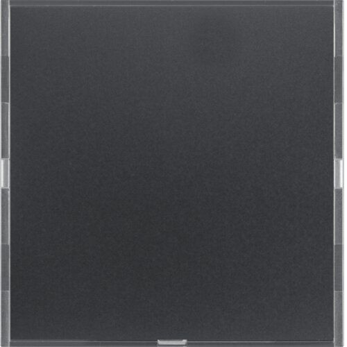 Berker 80161785 KNX Tastsensor 1-fach mit Beschriftungsfeld, RGB LED und internem Temperaturfühler, S.1/B.3/B.7, für anthrazit und alu