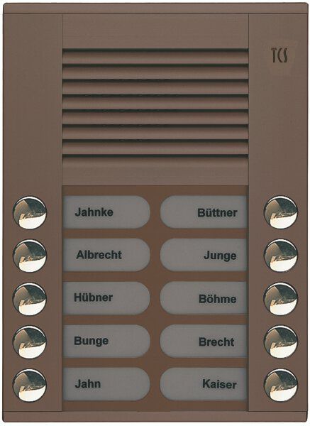 TCS PES10-EB/04 Außenstation Sprechanlage Aufputz für 10 WE