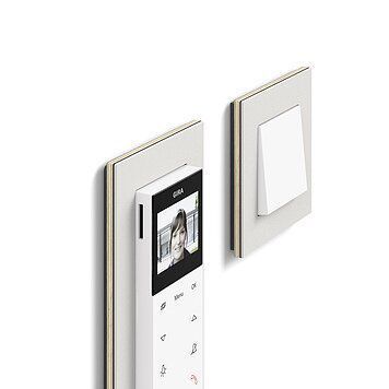 Gira 123927 Wohnungsstation Video Aufputz Plus, System 55, reinweiß seidenmatt