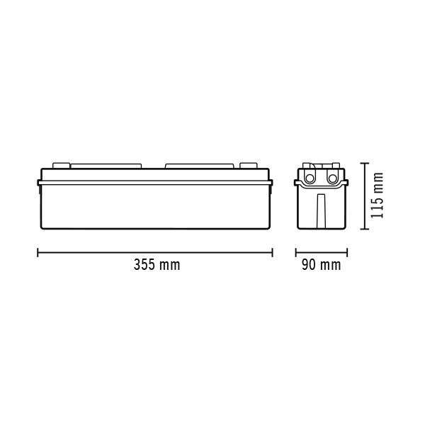 Esylux EN10017551 LED-Notausgangsleuchte, Serie SLA LEDi SC