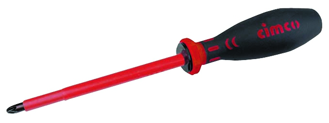 Cimco 11 7743 VDE-Kreuzschlitz-Schraubendreher Pozidriv, isoliert, Prüfspannung 1000 V, PZ 3 x 150 mm, Länge 260 mm