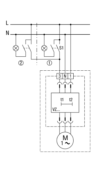 Maico ER 100 VZC-2 Ventilatoreinsatz, 101 m³/h, mit einstellbarem Verzögerungszeitschalter