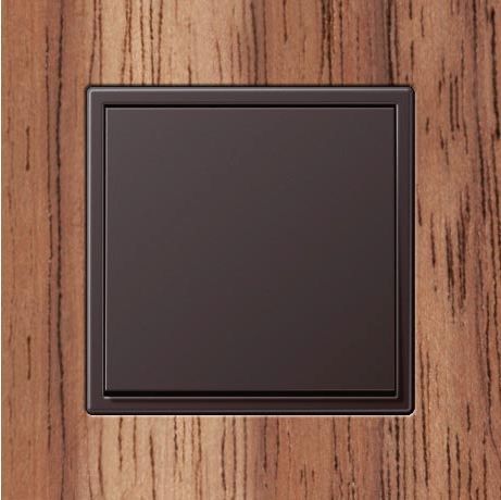 Jung LSZAL981BFD Rahmen 1-fach, senkrechte und waagerechte Montage, Thermoplast lackiert, LS ZERO, dark (lackiertes Aluminium)