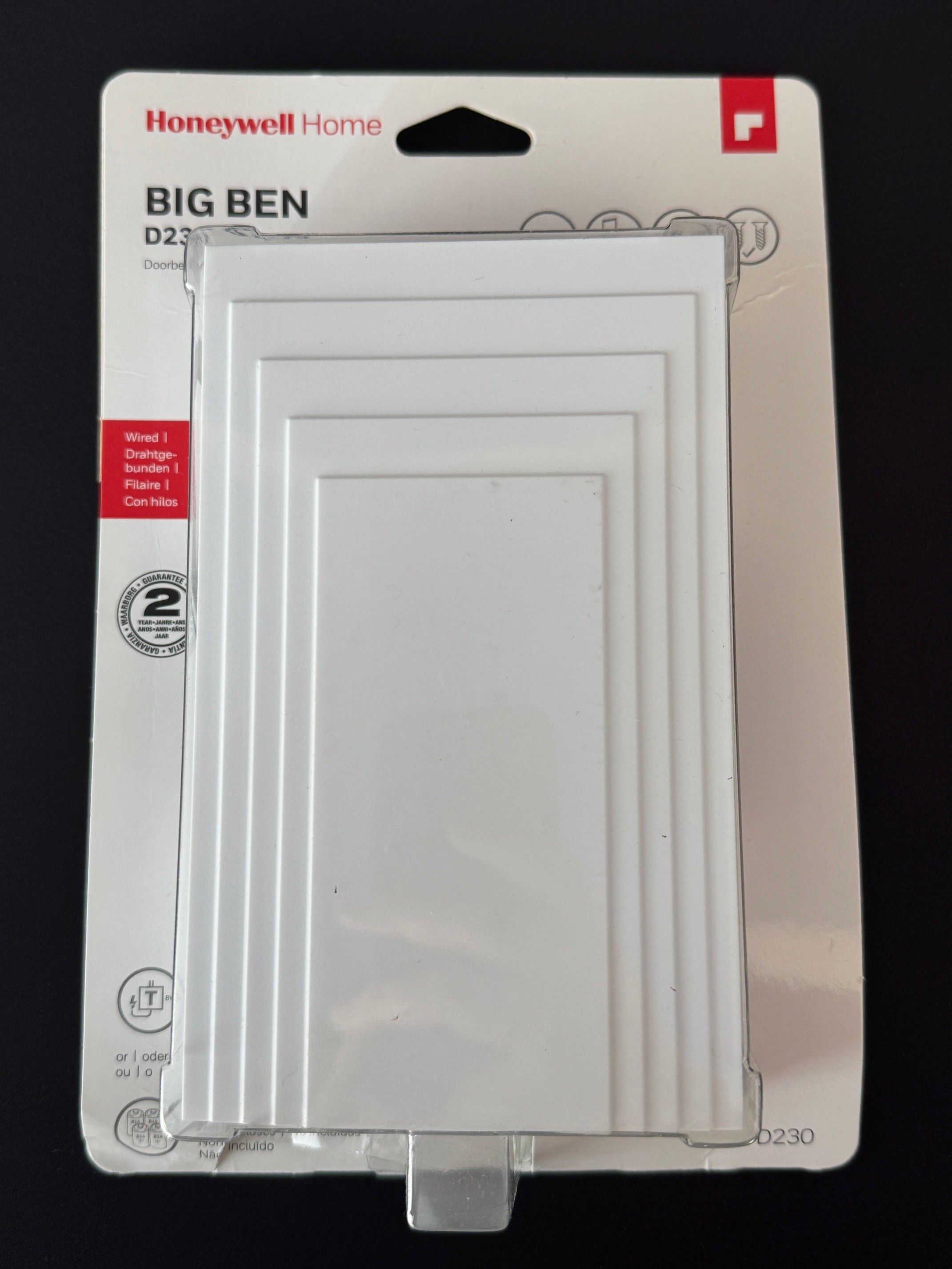 B - Ware Honeywell D230 Big Ben, Haustürklingel Doppel-/ Einzelklang, 80dB
