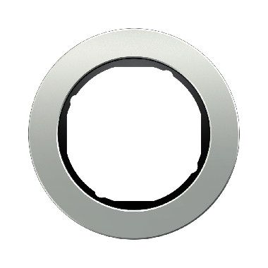 Berker 10112084 Rahmen 1-fach, Serie R.Classic, Alu/schwarz