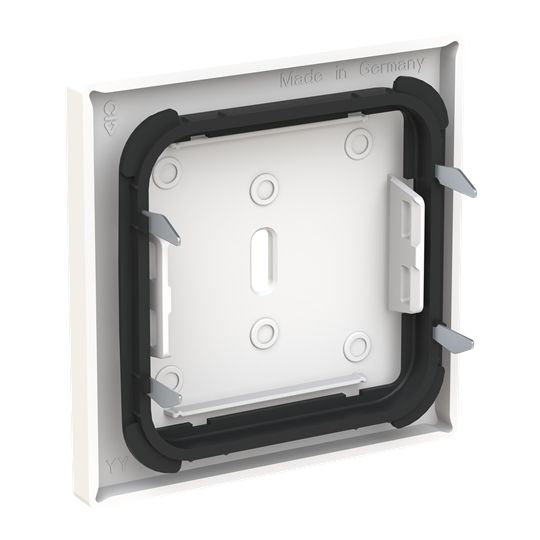 Busch-Jaeger 6479-84 Zentralscheibe für USB Ladestation 1-fach mit USB-C-Anschluss, Plattform 63, studioweiß glänzend