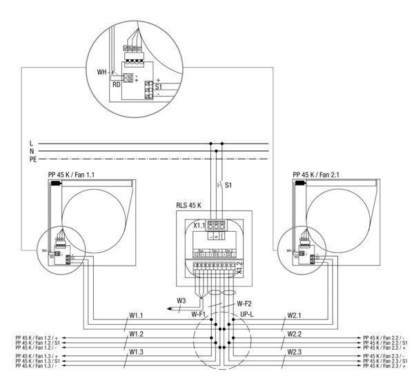 Maico PP45K 0095.0241 PushPull 45 Einzelraumlüfter 12V, mit elektr. Innenklappe