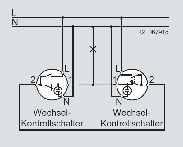 Siemens 5TA2108, Kontrollschalter mit Glimmlampe, Aus/ Wechsel