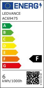 Ledvance 4099854434945 LED TUBE T8 EM VALUE 438 mm, 190 °, 5,4 W, 830, 585 lm, G13, nicht dimmbar
