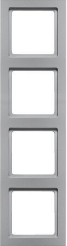 Berker 10146094 Rahmen 4-fach, Q.3, aluminium samt