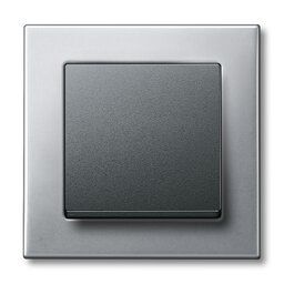 Merten 475160 Metallrahmen 1-fach, M-PLAN, Platinsilber