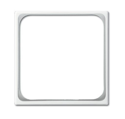 Busch-Jaeger 1746-914-101 Zwischenring für Telekommunikationseinsätze mit Abdeckplatte 50 x 50 mm, alpinweiß glänzend, Busch-balance SI