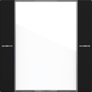 Gira 5771005 Wippenset 1-fach Beschriftungsfeld Tastsensor 4 System 55 Klar/Schwarz matt
