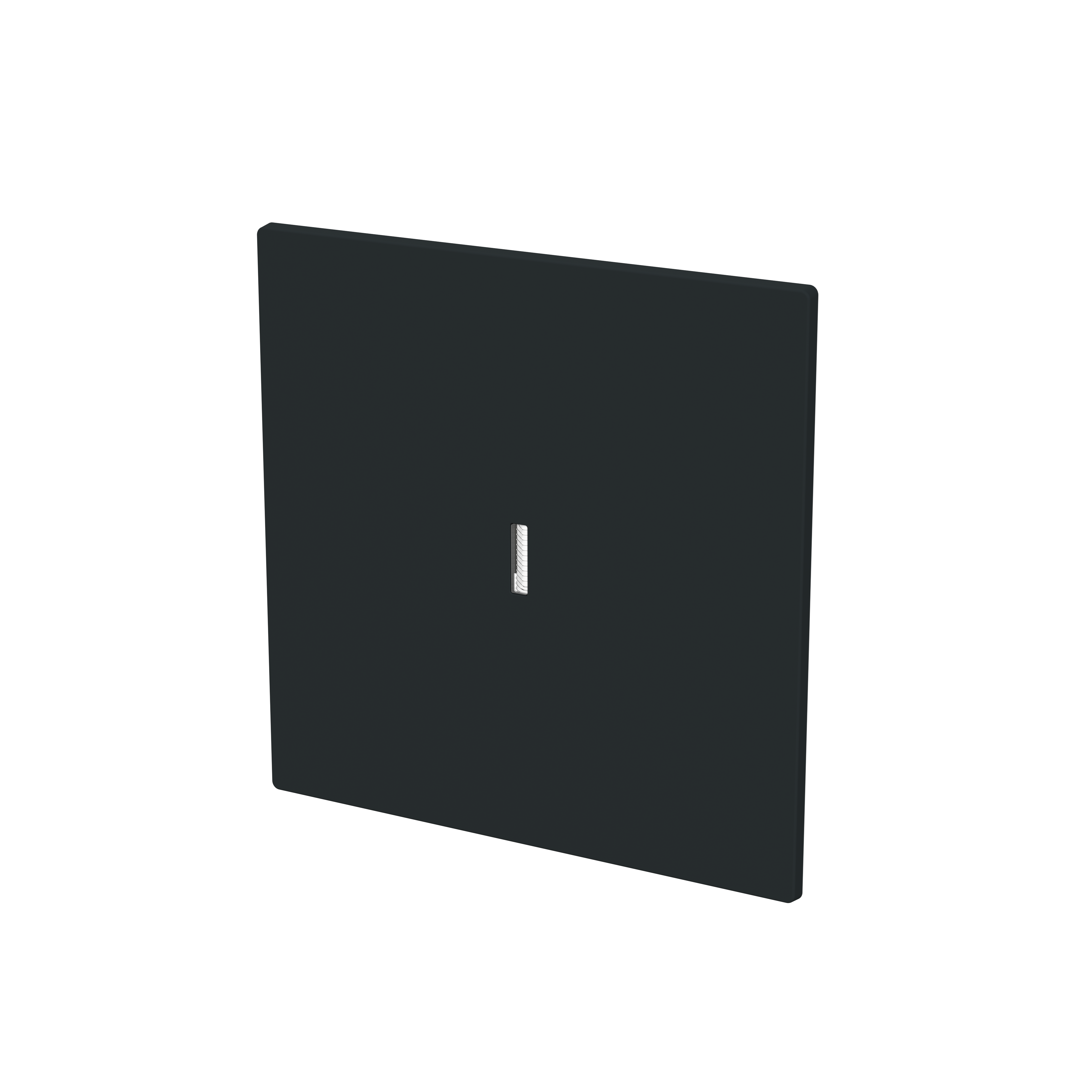 Busch-Jaeger 1789 N-45M Wippe 1-fach mit kleiner transparenter Kalotte, schwarz matt, Busch-art linear