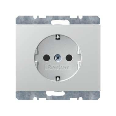 Berker 47157009 Schutzkontakt-Steckdose, K.1, polarweiß glänzend