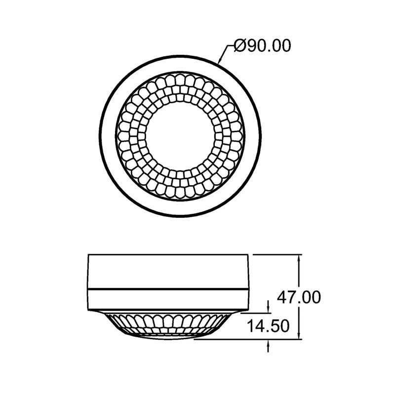 Theben 1030203 PIRA T8 AP Bewegungsmelder (PIR) für die Aufputz-Deckenmontage im Innenbereich, Erfassungsbereich rund 360° mit Durchmesser 8 m, permanente Lichtmessung, 200 W LED