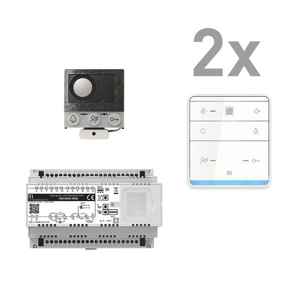 TCS PAIF020/005 1 Einbau-Türlautsprecher ASI12000, 2 Feisprecher TASTA PRO Audio 2 WE