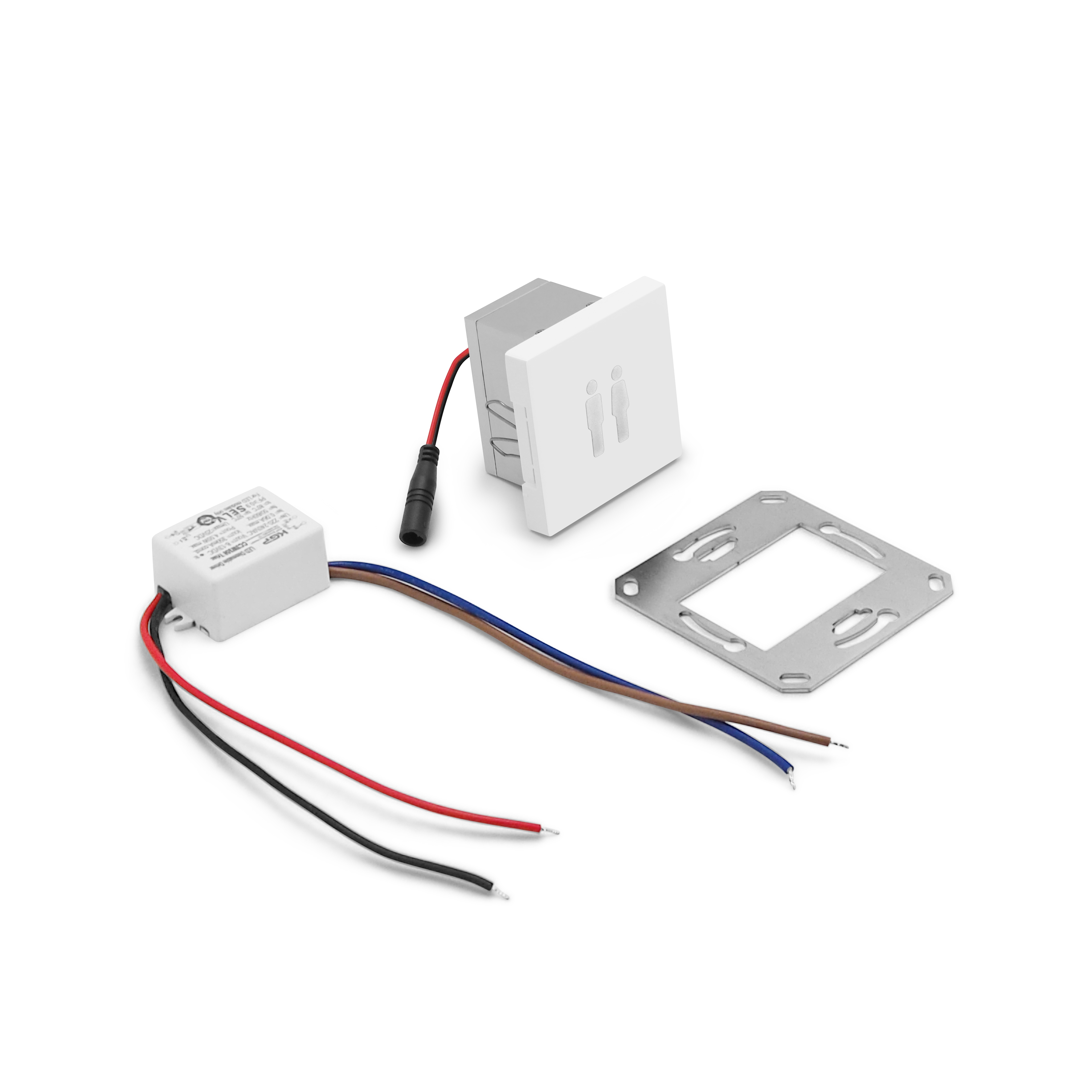 qles SYL0625 Symbollicht, für Merten System-M, beleuchtet/LED/RGB, Aktivweiß glänzend, IP44
