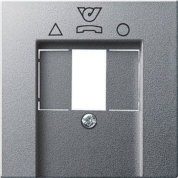 Gira 026026 Abdeckung TDO-Anschlussdose (nur für Österreich), System 55, Farbe alu