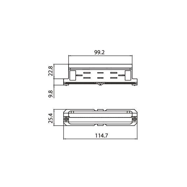 Brumberg 87125680 Mechanischer Verbinder zu 3-Phasen-Stromschiene ONETRACK DALI/schaltbar, 87161-87163, silber