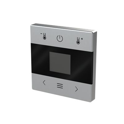Busch-Jaeger 1794 MDRT-83 Zentralscheibe für Raumtemperaturregler mit Display, Bluetooth, Busch-Flextronics , aluminium silber matt, Plattform 63