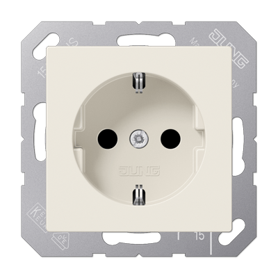 Jung A1520 Schutzkontakt-Steckdose, 16 A 250 V ~, Duroplast, Serie AS, weiß
