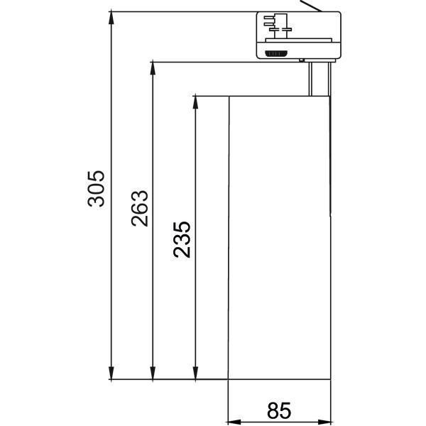 Brumberg 88397175 LED-Schienenstrahler, rund, 230 V AC, 32 W, CRI > 90, 30°, 3990 Im, 3500 K, weiß