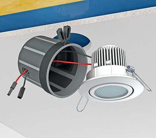 Kaiser 9320-10 ThermoX LED Einbaugehäuse, 75 mm tief, bis 6,6W