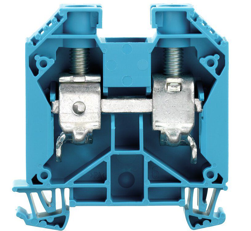 Weidmüller WDU35BL Durchgangs-Reihenklemme 35mm², Schraubanschluss, blau