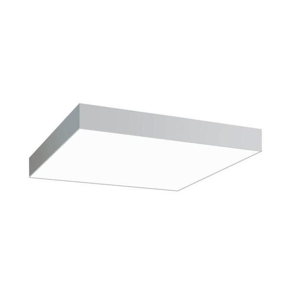 Brumberg 13710164 LED-Anbauleuchte 600 x 600 mm direkt, 4000 K, 44 W, Betriebsgerät DALI dimmbar, Abdeckung opal, silber