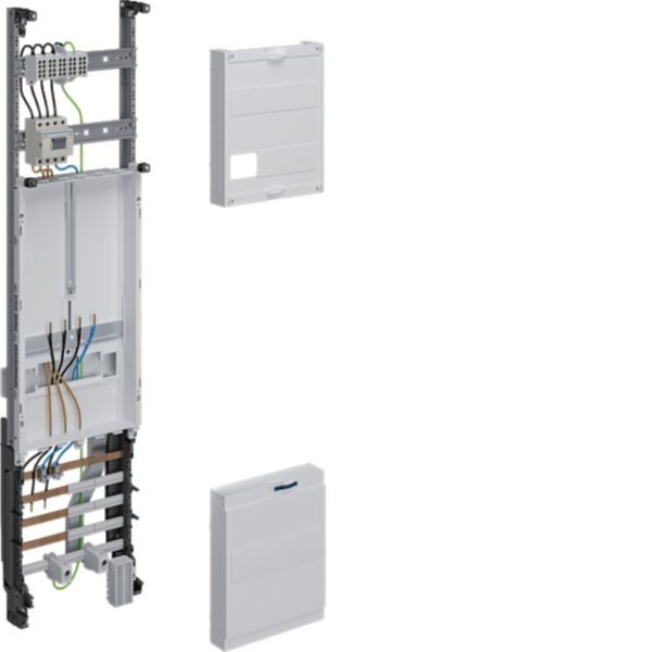 Hager ZH31X7NT Komplettfeld, universZ, 1050 × 250 mm, 3-Punkt, 1 Zählerplatz, 10 mm², mit Trennfunktion, verdrahtet