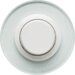 Berker 294410 Universal-Drehdimmer Komfort mit Zentralstück (R, L, C, LED), Serie 1930/Glas, polarweiß glänzend