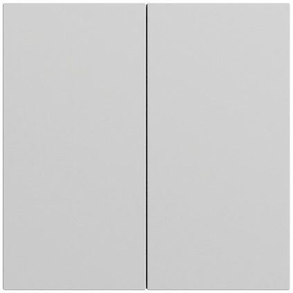 Gira 537076 Wippe 2-fach unbedruckt, System 70, grau matt (lackiert)