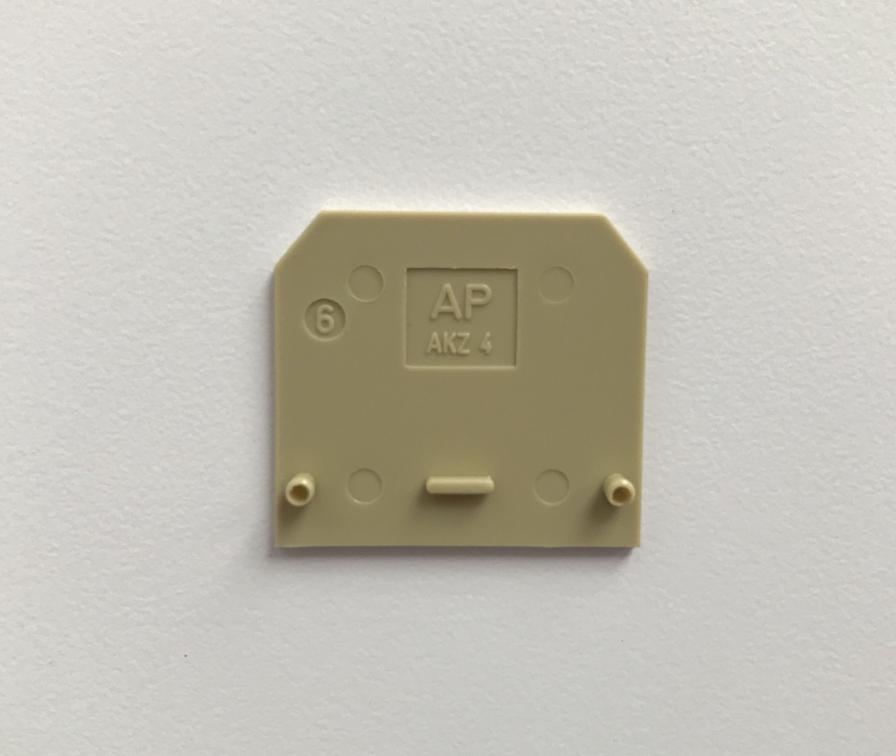 Weidmüller AP AKZ 4  Abschlußplatte 1,5mm SAK-Reihe